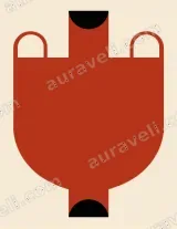 Minimalist Red Geometric Canvas Wall Art for Living Room Decor wall art print
