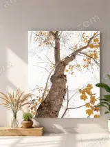 Autumn Tree with Yellow Leaves Canvas Wall Art for Living Room Home Decor – view 4