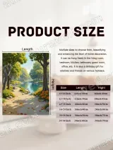 Tranquil River Forest Path Canvas Wall Art for Living Room Home Decor – вид 7