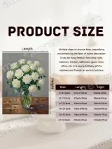 White Roses in Vase Canvas Wall Art for Home Decor – view 7
