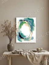 Abstract Colorful Circle Canvas Wall Art for Living Room Home Decor – view 3