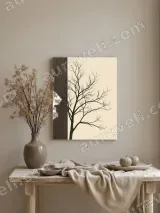Minimalist Bare Tree Canvas Wall Art for Living Room Home Decor – view 3