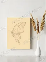 Butterfly Sketch Canvas Wall Art for Living Room Bedroom Home Decor – view 4
