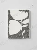 Botanical Leaf Silhouette Canvas Wall Art for Living Room Home Decor – view 2