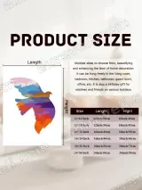 Colorful Sunset Dove Silhouette Canvas Wall Art for Home Decor – view 7