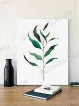 Eucalyptus Leaves Botanical Canvas Wall Art for Living Room Home Decor – view 2
