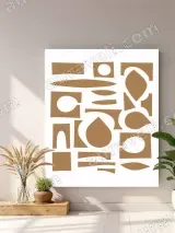 Abstract Minimalist Canvas Wall Art for Living Room Bedroom Home Decor – view 4