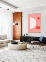 Minimalist Geometric Canvas Wall Art for Living Room Bedroom Home Decor – view 5