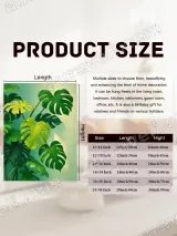 Botanical Monstera Leaves Canvas Wall Art for Living Room Bedroom Home Decor – view 6