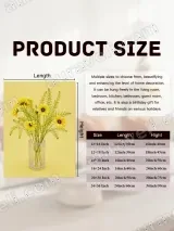 Yellow Daisy Bouquet in Vase Canvas Wall Art for Living Room Home Decor – view 7