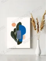 Abstract Geometric Botanical Canvas Wall Art for Living Room Home Decor – view 4