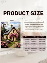 Cottage Rose Garden Canvas Wall Art for Living Room Bedroom Home Decor – вид 7