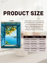 Lemon Tree & Coastal Sea View Canvas Wall Art for Living Room Home Decor – view 7