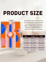 Abstract Geometric Circles & Stripes Canvas Wall Art for Living Room Home Decor – view 7