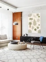 Botanical Tropical Leaves & Pineapple Canvas Wall Art for Home Decor – view 5