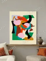 Abstract Geometric Canvas Wall Art for Living Room Bedroom Home Decor – view 3