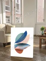Abstract Colorful Leaf Canvas Wall Art for Living Room & Bedroom Decor – view 2