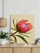 Protea Flower Canvas Wall Art for Bedroom & Living Room Home Decor – view 2