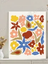 Colorful Floral Canvas Wall Art for Living & Bedroom Home Decor – view 3
