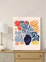 Boho Floral Vase Canvas Wall Art for Living Room Bedroom Home Decor – view 3