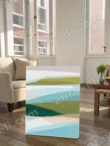Abstract Color - Block Landscape Canvas Wall Art for Living Room Bedroom Home Decor – вид 2