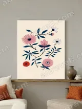 Floral Botanical Canvas Wall Art for Bedroom & Living Room Home Decor – view 2