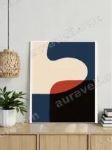 Abstract Geometric Canvas Wall Art for Living Room Home Decor – view 3