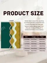 Abstract Geometric Wave Canvas Wall Art for Living Room Home Decor – view 7