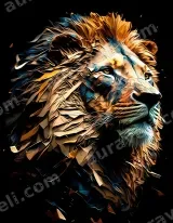 Abstract Lion Canvas Wall Art for Living Room Home Decor wall art print