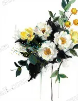 Modern Floral Canvas Wall Art for Living Room Bedroom framed home decor