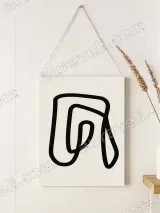 Minimalist Abstract Line Canvas Wall Art for Living Room Bedroom Home Decor – view 2