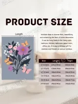 Floral & Butterfly Canvas Wall Art for Living Room Bedroom Home Decor – view 7