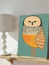 Owl Illustrated Wall Art for Living Room & Bedroom Home Decor – view 4