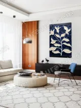 Textured Botanical Leaf Wall Art for Living Room Bedroom Home Decor – view 5