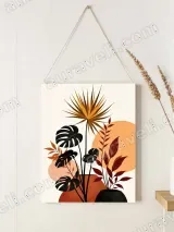 Abstract Tropical Botanical Plants Canvas Wall Art for Living Room Home Decor – view 2