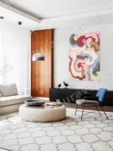 Abstract Swirl Canvas Wall Art for Living Room Bedroom Home Decor – view 5