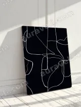 Abstract Line Art Canvas Wall Art for Living Room & Bedroom Home Decor – view 3