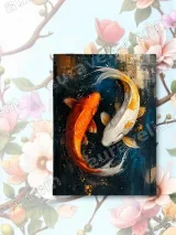 Colorful Koi Fish Canvas Wall Art for Living Room Bedroom Decor – вид 2