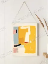 Abstract Color Block Canvas Wall Art for Living Room Bedroom Home Decor – view 2