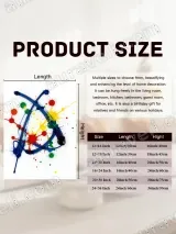 Abstract Color Splash Canvas Wall Art for Living Room Bedroom Home Decor – view 6