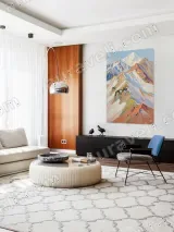 Colorful Mountain Landscape Canvas Wall Art for Living Room Home Decor – view 5