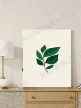 Green Leaf Botanical Canvas Wall Art for Living Room Home Decor – view 3
