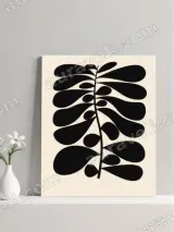 Abstract Botanical Leaf Canvas Wall Art for Living Room Home Decor – view 3