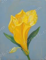 Yellow Lily Floral Canvas Wall Art for Living Room Bedroom Home Decor wall art print