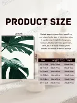 Monstera Leaf Canvas Wall Art, Modern Minimalist Home Decor for Living Room & Bedroom – вид 6