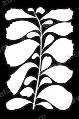 Black White Botanical Leaf Canvas Wall Art for Living and framed modern home decor