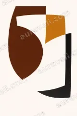 Abstract Geometric Shapes Canvas Wall Art for Living Room framed modern home decor