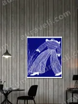 Abstract Figure Line Art Canvas Wall Art for Living Room Decor – вид 2