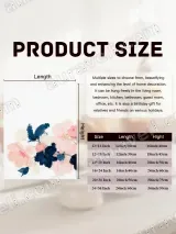 Blush & Navy Floral Canvas Wall Art for Bedroom Living Room Home Decor – view 7