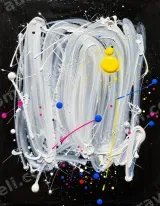 Abstract Colorful Drip Canvas Wall Art for Living Room Home Decor wall art print